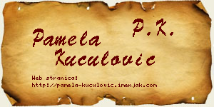 Pamela Kuculović vizit kartica
